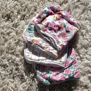 Copper Pearl burp cloths 4 pack